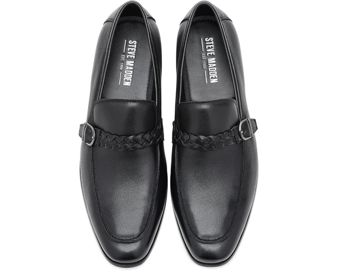 Лоферы Steve Madden Chauncey из кожи с плетеным ремешком