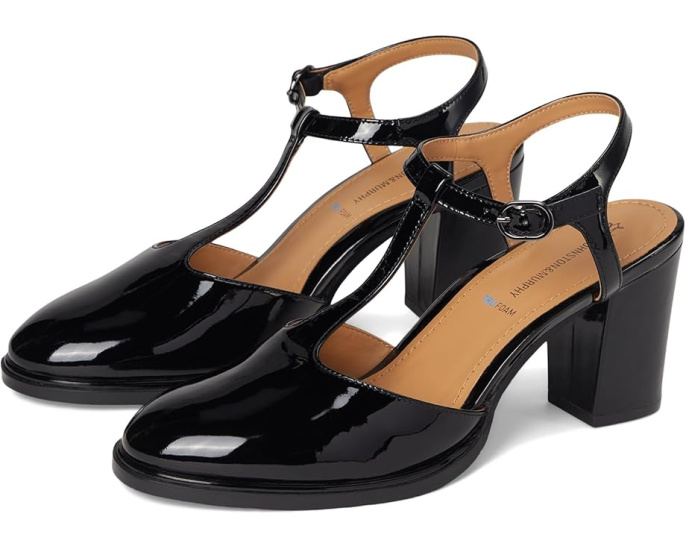 Лодочки Amy T-Strap с ремешком на щиколотке и платформой от Johnston & Murphy
