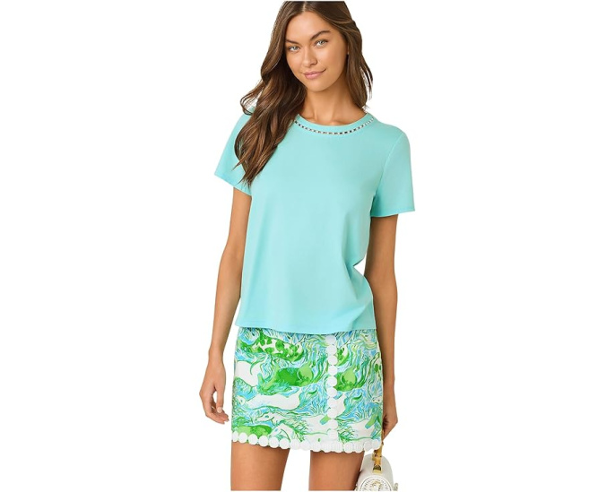 Топ Clairmont Pearl с жемчужной отделкой от Lilly Pulitzer