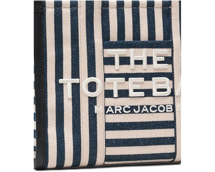 Средняя сумка-тоут Marc Jacobs The Stripe Canvas с полосатым принтом