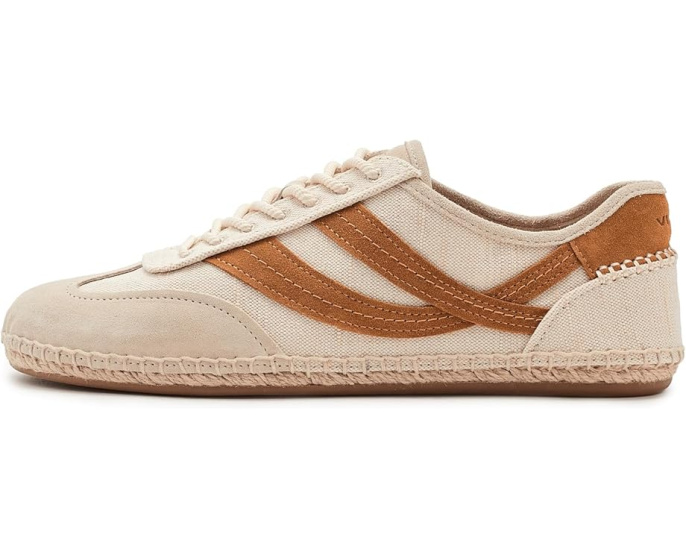 Кроссовки Vince Oasis Espadrille II Lace-Up с льняной отделкой