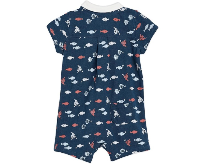 Ромпер Fish Polo для младенцев Janie and Jack с коротким рукавом и воротником