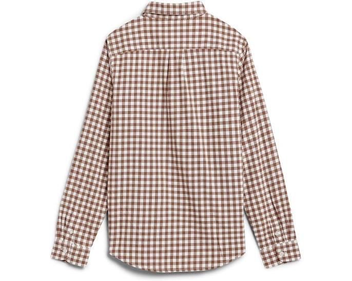 Gingham Brushed Twill Button-Down Shirt (Toddler/Little Kid/Big Kid)