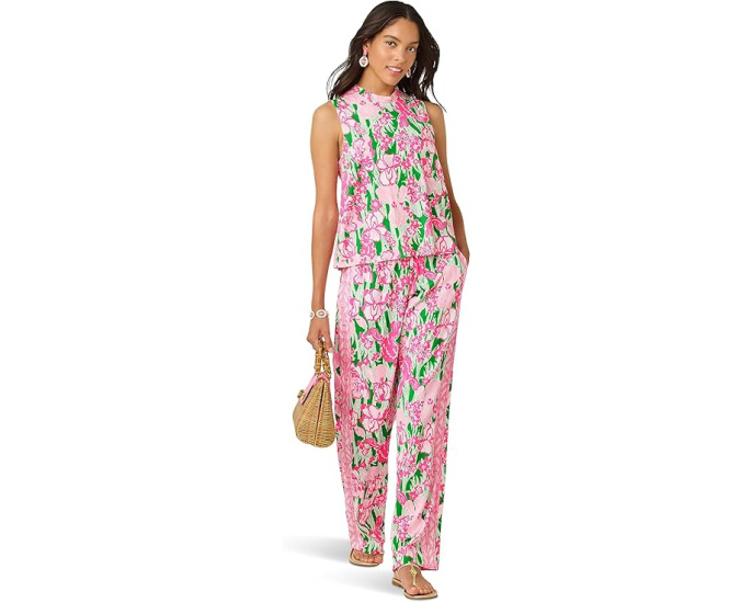 Широкие брюки Lilly Pulitzer Bal Harbour Stretch Palazzo