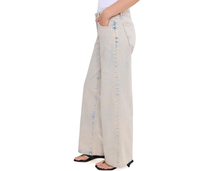 Джинсы AG Jeans Adria с низкой посадкой и широкими штанинами в оттенке Mojave Pink