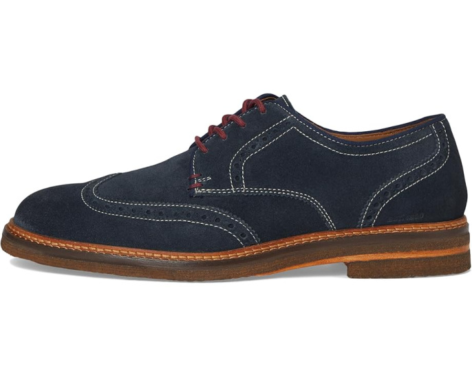 Johnston & Murphy Calder Wingtip с контрастной окантовкой и подошвой из крепа