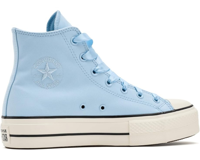 Converse Chuck Taylor All Star Lift Platform высокие кроссовки на платформе из персиковой канвы
