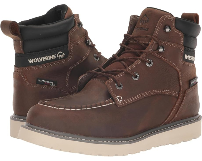 Ботинки Wolverine Trade Wedge Waterproof 6 дюймов с водонепроницаемым верхом