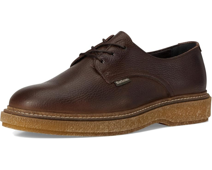 Туфли Derby Barbour Harefield из кожи и замши с подошвой креп