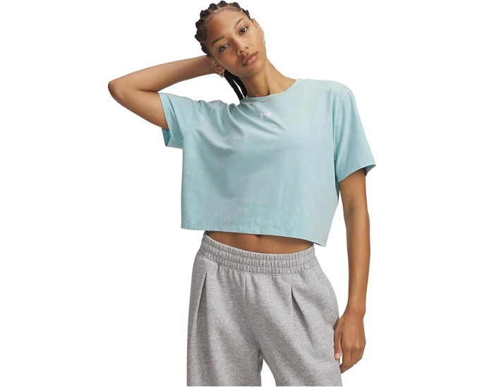 Under Armour футболка Rival Boxy Tee Wash с принтом