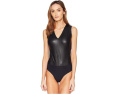 Боди Commando с V-образным вырезом из экокожи