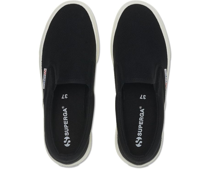 Superga 2740 платформенные слипоны из хлопкового канваса