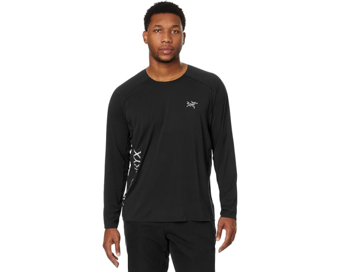 Футболка Arc'teryx Norvan Downword Logo с длинным рукавом и сеткой Delta
