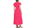 Платье миди Flutter Sleeve Gauze от Calvin Klein