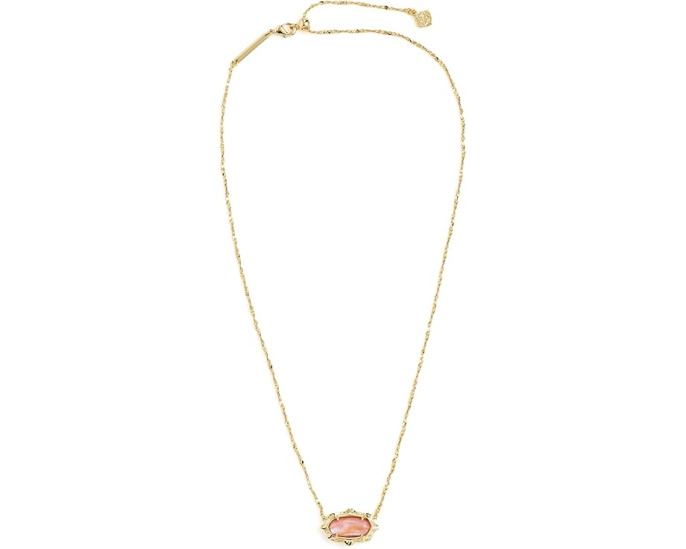 Подвеска Kendra Scott Elisa Scallop Frame Short Pendant с перламутром