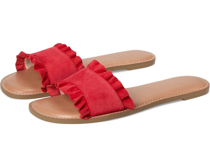 Сланцы Jack Rogers Rozette с рюшами и квадратным носком