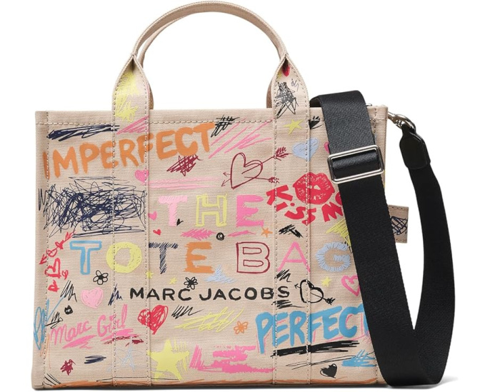 The Punk Scribble Canvas Medium Tote Bag