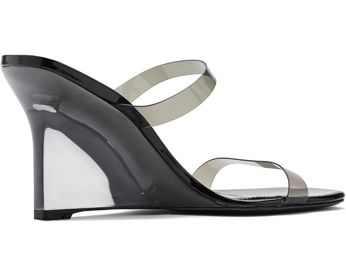 Stuart Weitzman босоножки Vinnie Lucite Slide 85 на каблуке 10 см