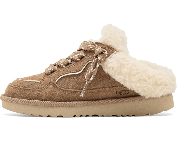Детские тапочки-мюли UGG Lowmel Mule из коричневого замша