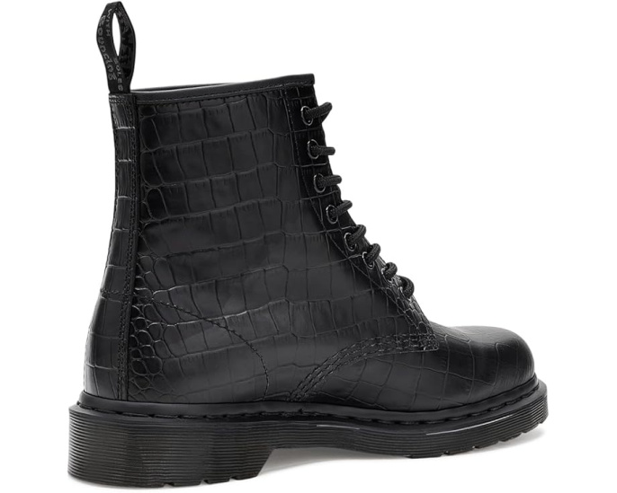 Ботинки Dr. Martens 1460 Croco с тиснением под крокодила на платформе