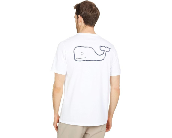 Vineyard Vines футболка с коротким рукавом и карманом Vintage Whale Pocket