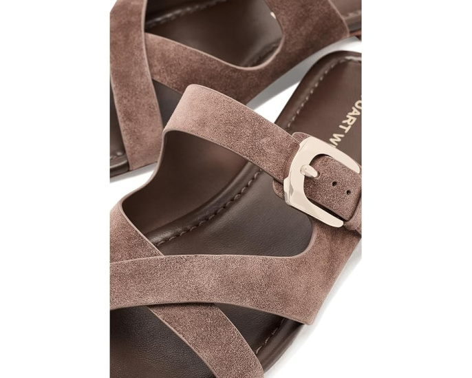 Stuart Weitzman шлепанцы Sai Slide с регулируемой пряжкой