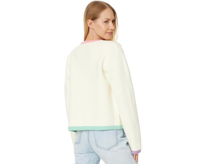 Кардиган свитер Color Block от English Factory оверсайз