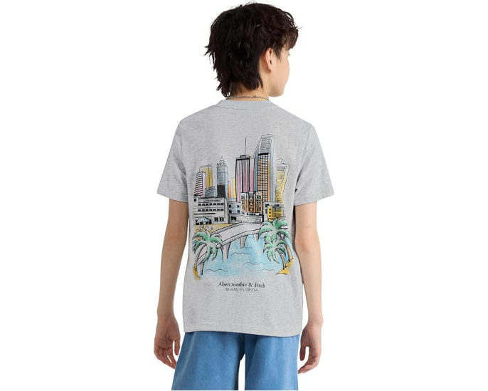 Футболка abercrombie kids Miami для детей старшего возраста