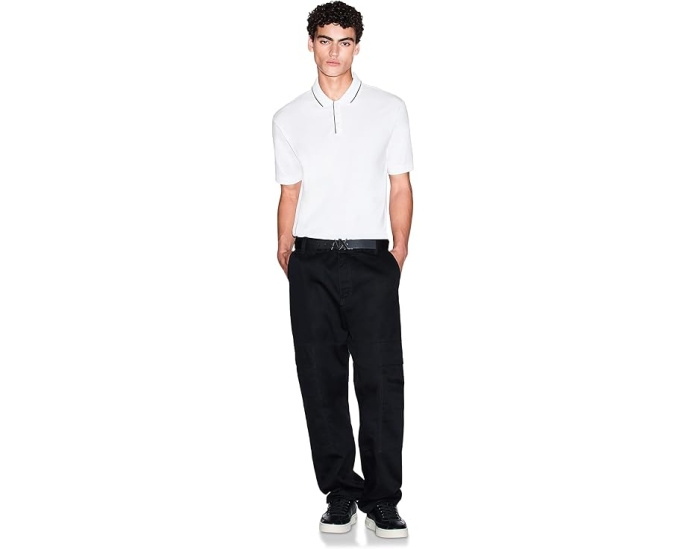 Поло Milano New York Logo с контрастным принтом Armani Exchange