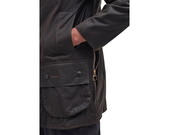 Классическая вощеная куртка Barbour Classic Beaufort Wax Jacket с отстегивающимся капюшоном
