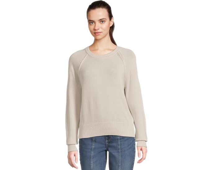 Свитер Lilla P реглан с круглым вырезом