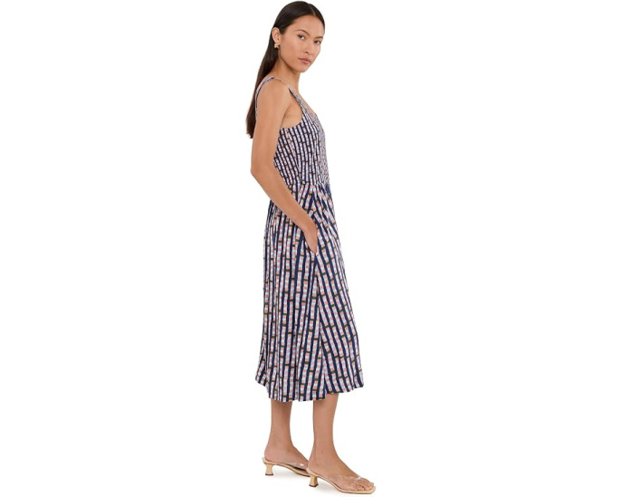 Платье NIC+ZOE Petite Dani Reef Stripe в полоску с вырезом лодочка