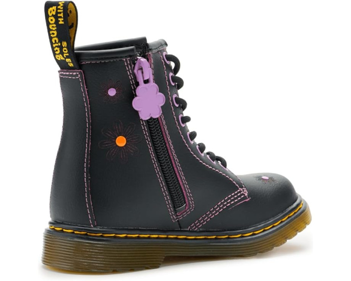 Ботинки Dr. Martens 1460 для детей с текстурированным верхом и молнией