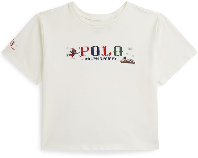 Polo Ralph Lauren детская футболка оверсайз из хлопка