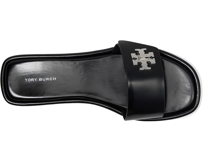 Сандалии Tory Burch T Lock Slide с широким ремешком и логотипом