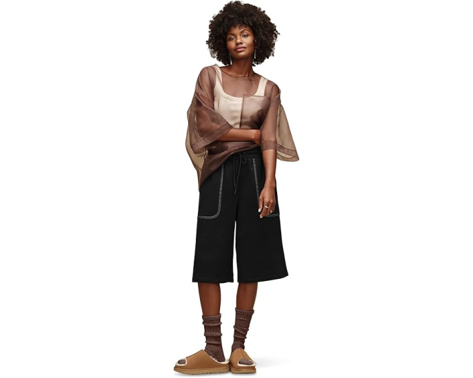 Шорты UGG Classic Bermuda Short из плюшевого флиса с накладными карманами
