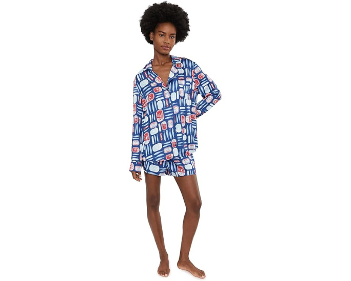 Пижамный комплект Beauty Sleep Show Me Your Mumu с полоской Porto Stripe