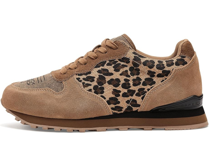 Кроссовки Roper Giddyup Leopard с леопардовым принтом из замши