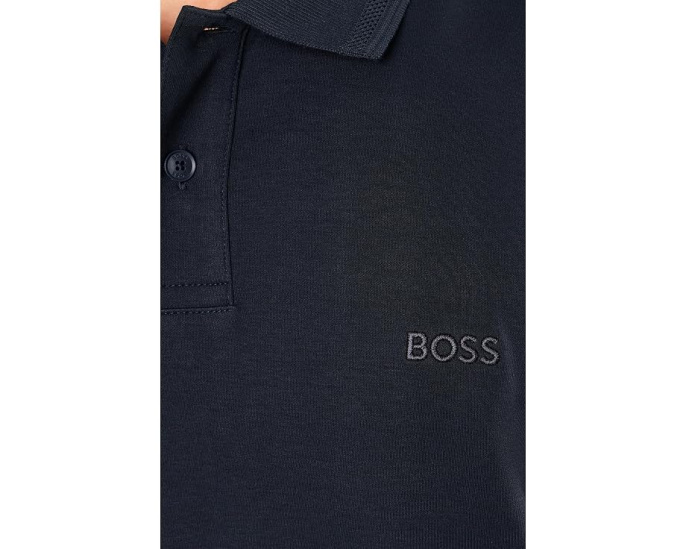 BOSS Pe_interlock_long рубашка поло с длинным рукавом хлопок