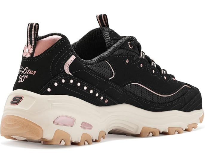 Кроссовки D'Lites 20th Anniversary Skechers розово-черные