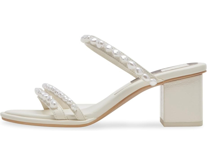 Босоножки Dolce Vita Tinker Pearl-127 на каблуке с жемчужным декором