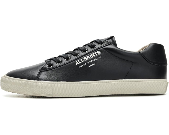 Кроссовки AllSaints Underground Leather Low Top на плоской подошве