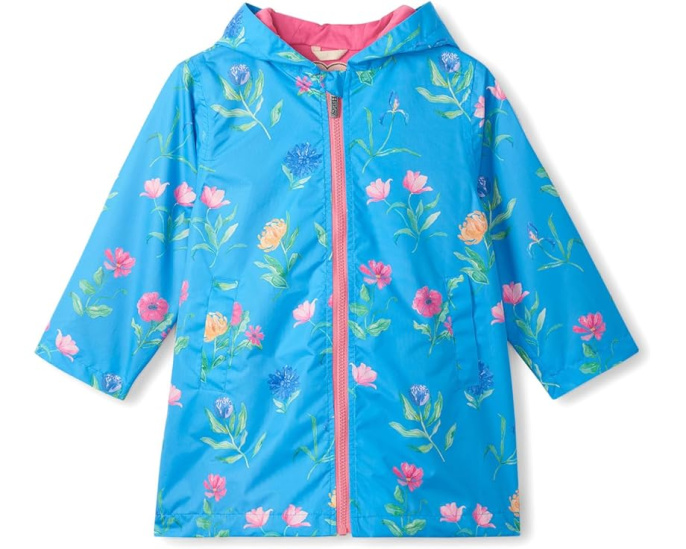 Куртка Hatley Kids Hyper Real Floral расклешенная с капюшоном