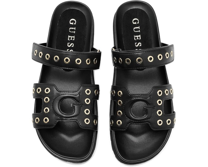 Сандалии GUESS Fashie на платформе с двойными ремешками и люверсами