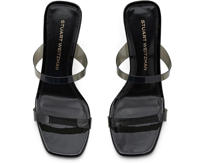 Stuart Weitzman босоножки Vinnie Lucite Slide 85 на каблуке 10 см