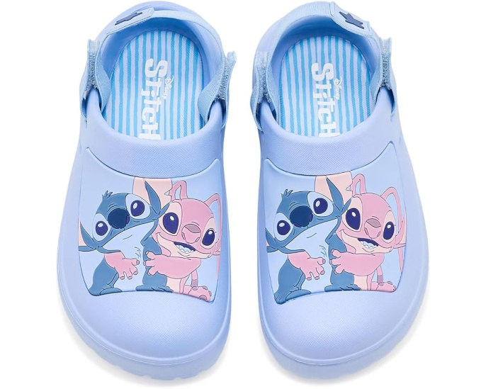 Детские сабо Ground Up Stitch and Angel с синим дизайном