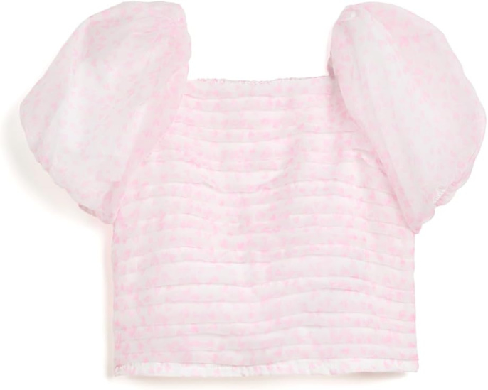 Топ Emerson Organza Puff Sleeve Top для детей от abercrombie kids