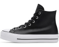 Converse Chuck Taylor All Star высокие кожаные кроссовки на платформе