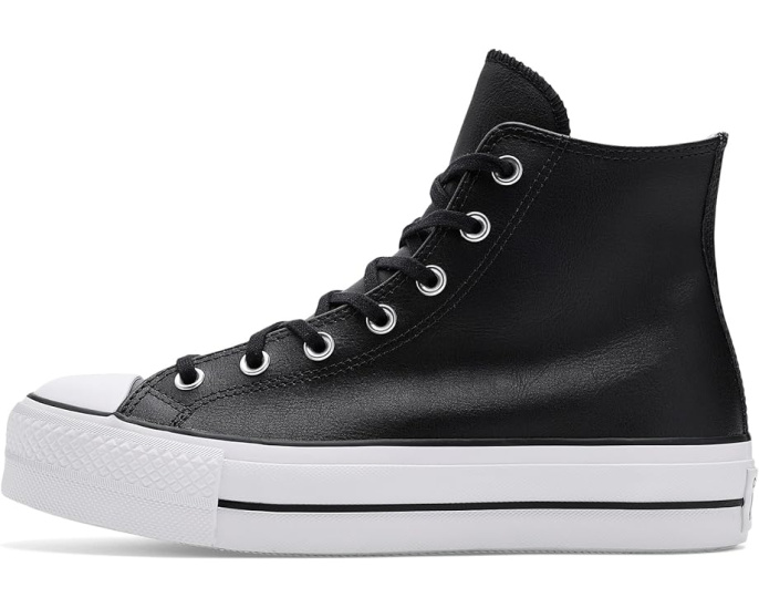 Converse Chuck Taylor All Star высокие кожаные кроссовки на платформе