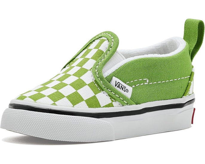 Кеды Vans Slip-On V для малышей с принтом на парусине